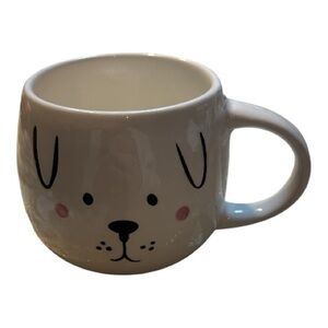 Adorable White Dog Face Mug